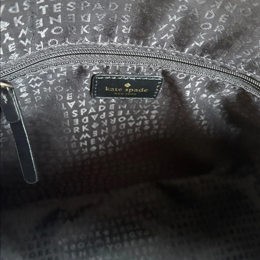 Kate Spade Black and White Polka Dot Satchel Bag Grove Street Printed